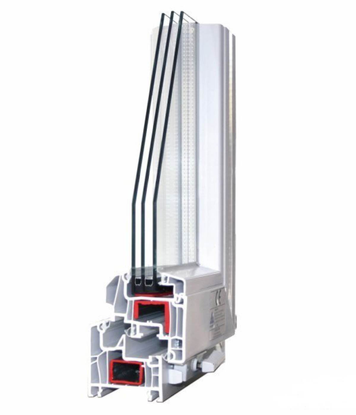 Ventana PVC. Doble junta. Marco 70 cm